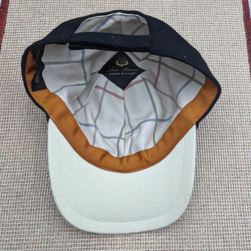 Loro Piana Checkered Hat in Cream and Pastel Hues - Picture 4 of 6